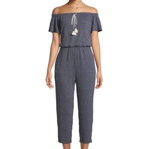 Splendid Smoke show off the shoulder knit romper NWT